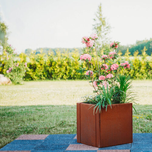 „Corten“ plieno gėlių vazonas Clara M